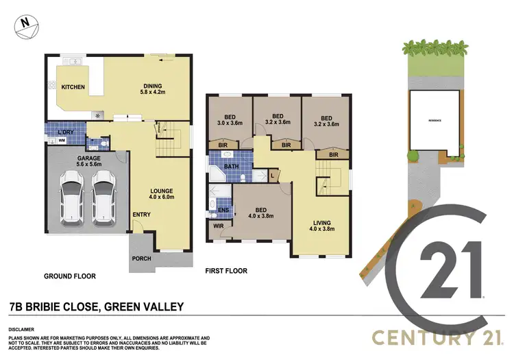 Floorplan of Homely house listing, 7b Bribie Close, Green Valley NSW 2168