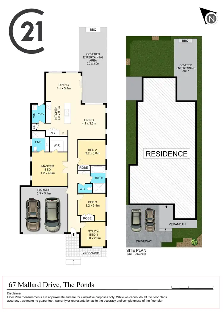 Floorplan of Homely house listing, 67 Mallard Drive, The Ponds NSW 2769