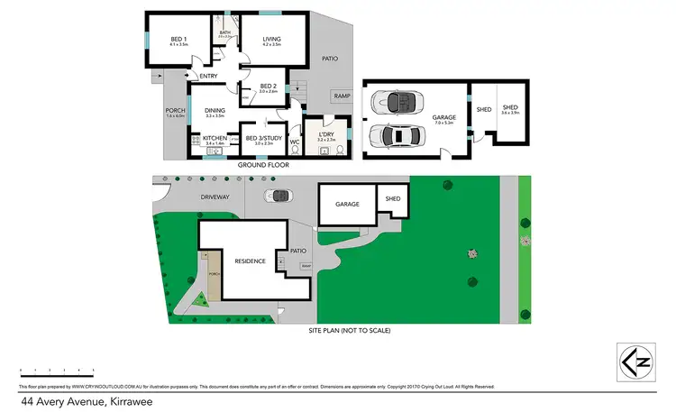 Floorplan of Homely house listing, 44 Avery Avenue, Kirrawee NSW 2232