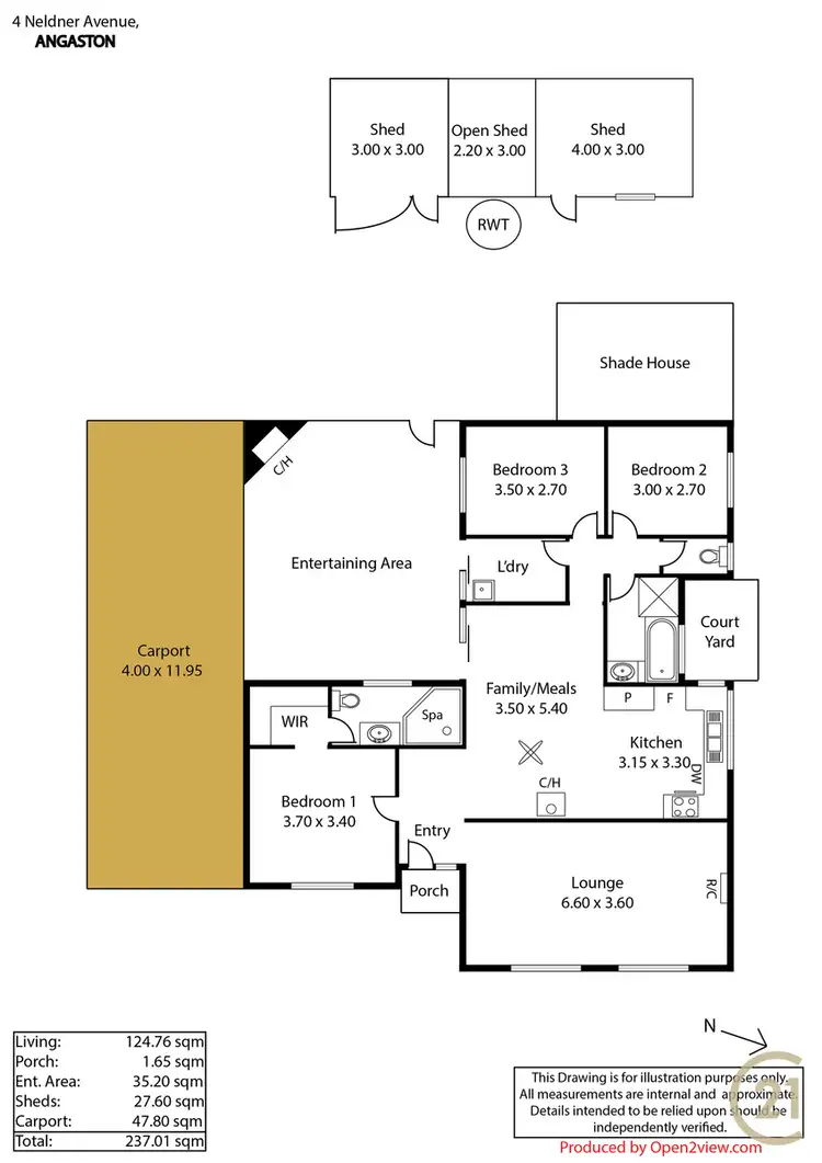 Floorplan of Homely house listing, 4 Neldner Ave, Angaston SA 5353