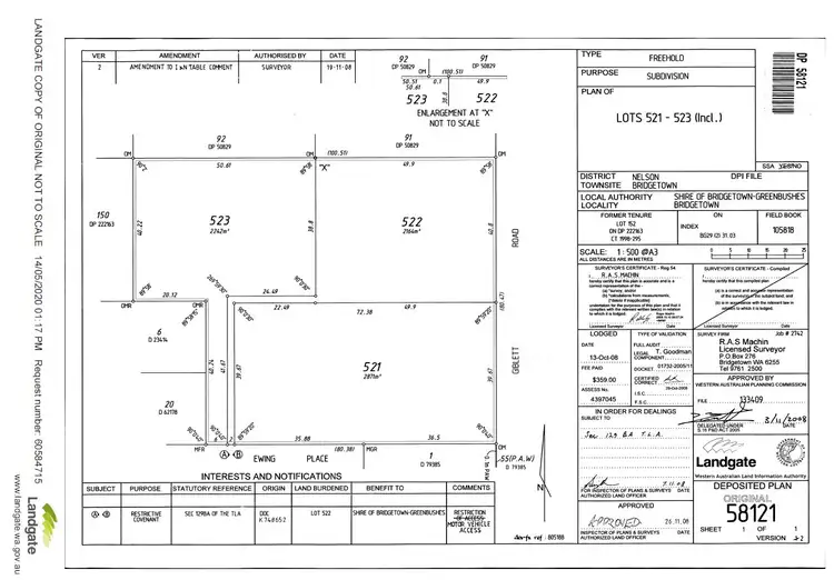Floorplan of Homely land listing, 15 Giblett Rd, Bridgetown WA 6255