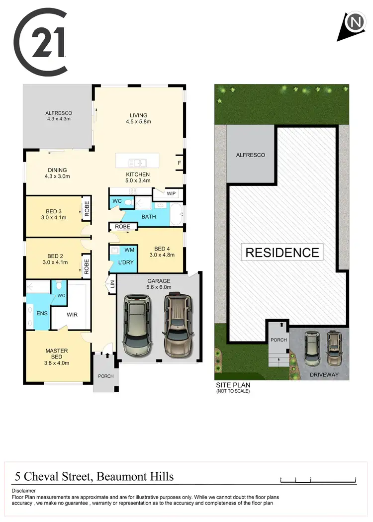 Floorplan of Homely house listing, 5 Cheval Street, Beaumont Hills NSW 2155