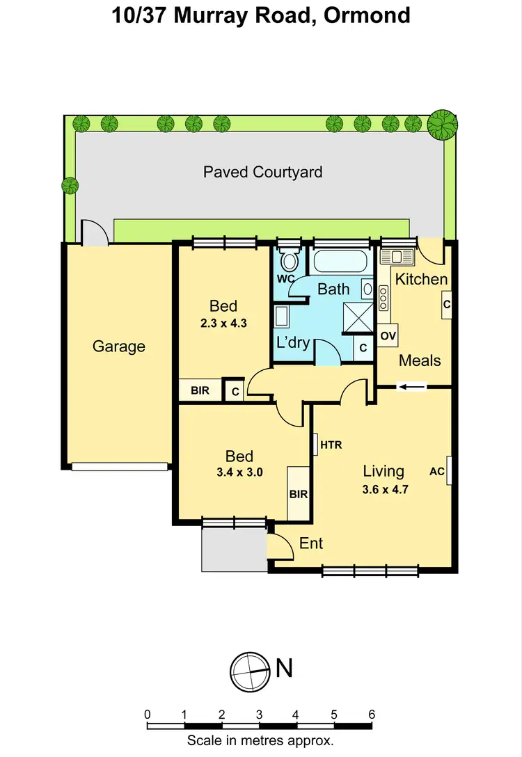 Floorplan of Homely unit listing, 10/37 Murray Road, Ormond VIC 3204
