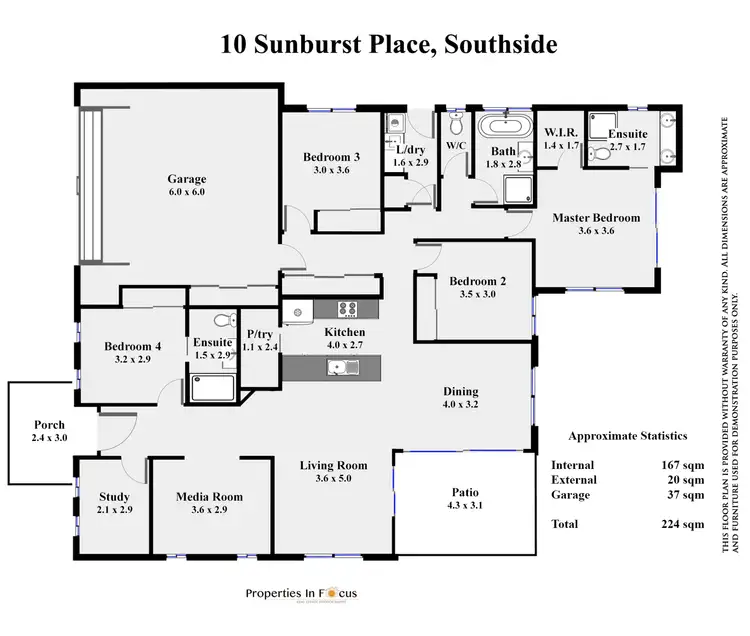 Floorplan of Homely house listing, 10 Sunburst Place, Southside QLD 4570