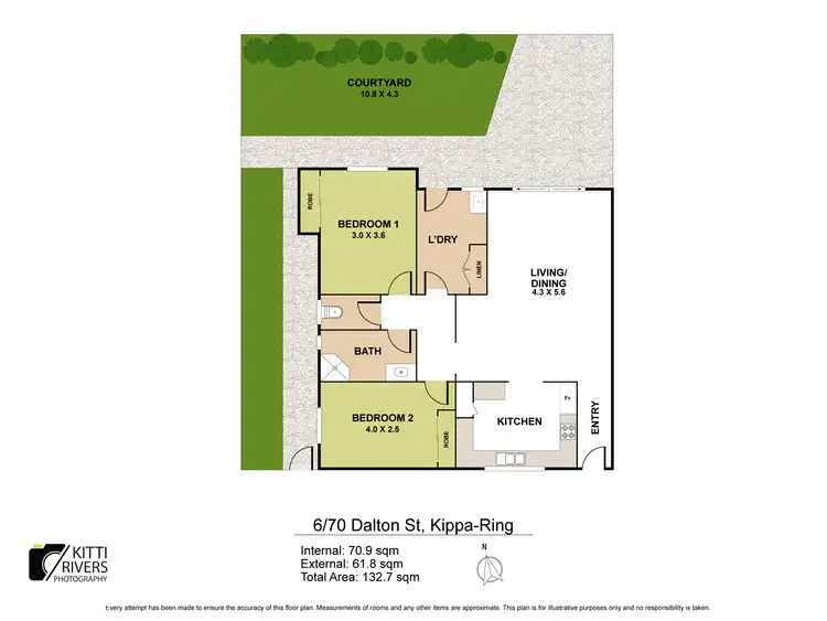 Floorplan of Homely villa listing, 6/70 Dalton Street, Kippa-ring QLD 4021