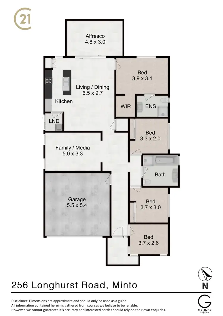 Floorplan of Homely house listing, 256 Longhurst Rd, Minto NSW 2566