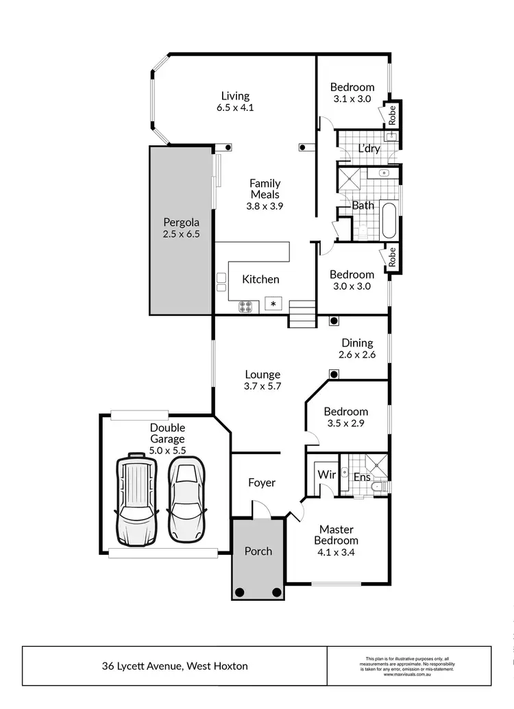 Floorplan of Homely house listing, 36 Lycett Avenue, West Hoxton NSW 2171