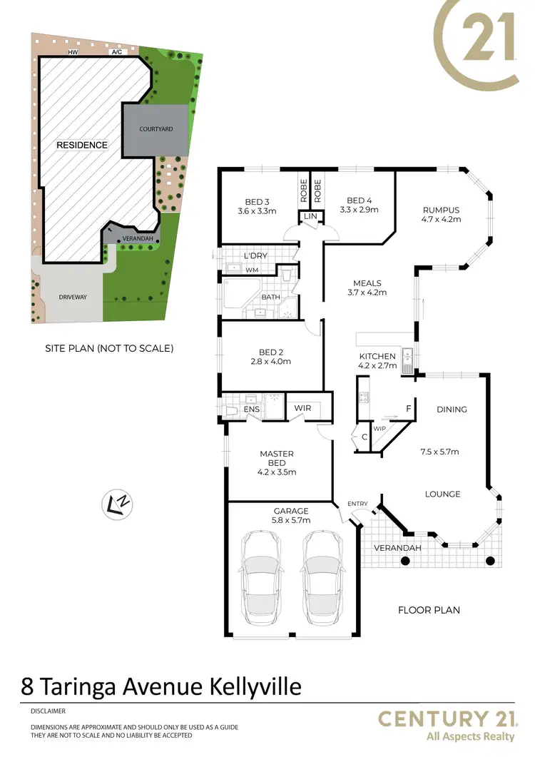 Floorplan of Homely house listing, 8 Taringa Avenue, Kellyville NSW 2155