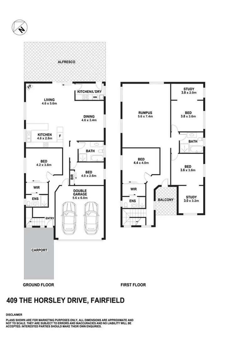 Floorplan of Homely house listing, 409 The Horsley Drive, Fairfield NSW 2165