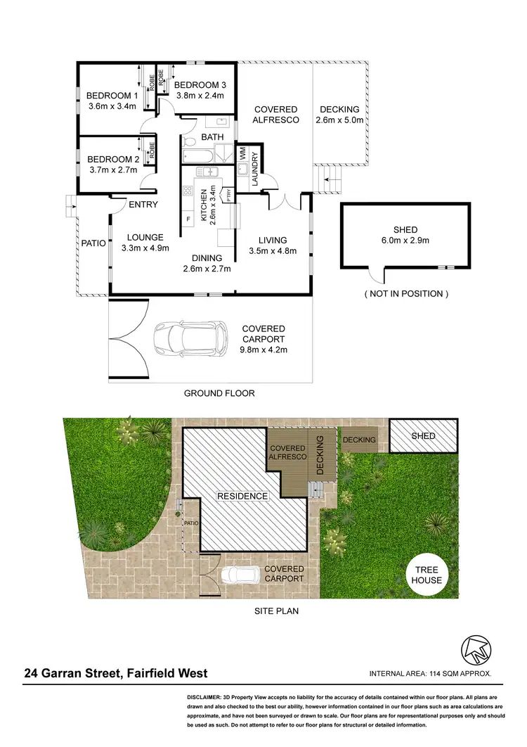 Floorplan of Homely house listing, 24 Garran Street, Fairfield West NSW 2165
