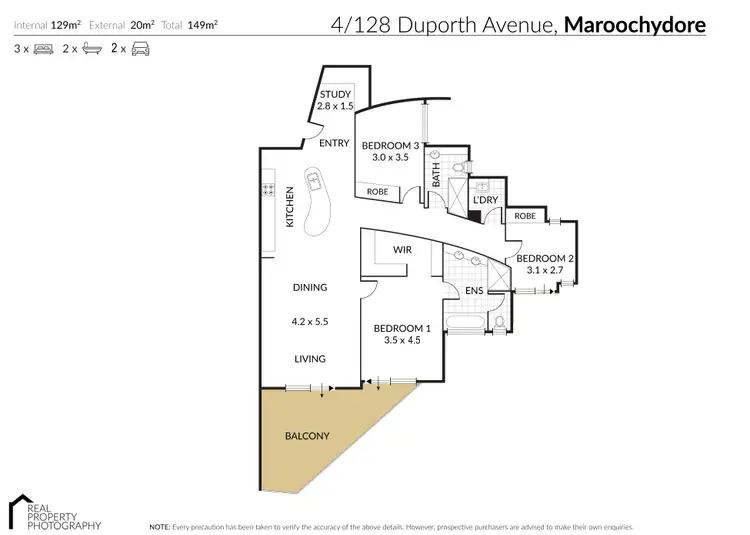 Floorplan of Homely unit listing, 4/128 Duporth Avenue, Maroochydore QLD 4558