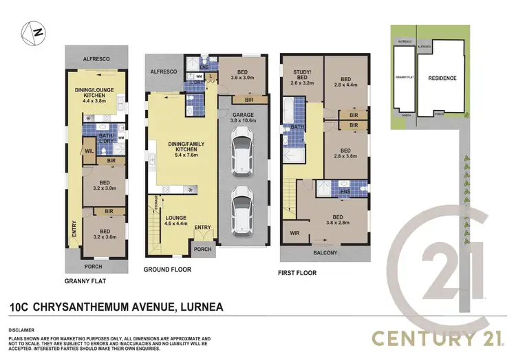 Floorplan of Homely house listing, 10 C Chrysanthemum Ave, Lurnea NSW 2170
