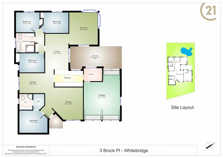 Floorplan of Homely house listing, 3 Brock Place, Whitebridge NSW 2290