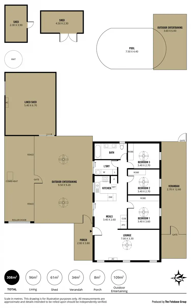 Floorplan of Homely house listing, 52 Sunningdale Drive, Christie Downs SA 5164