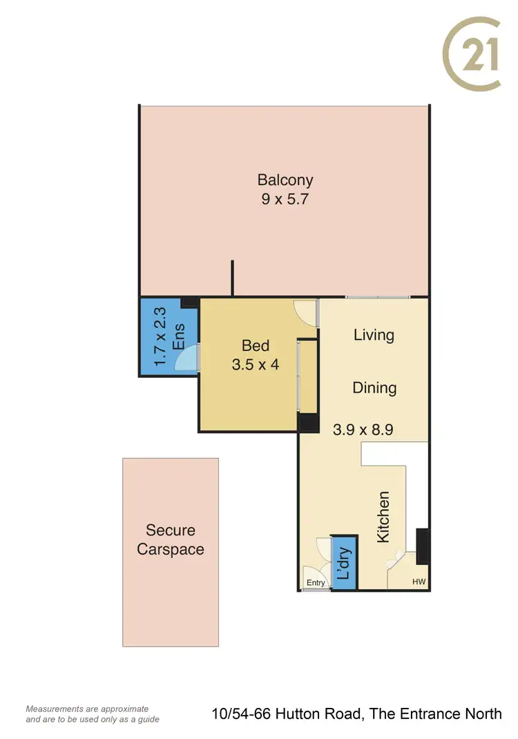 Floorplan of Homely unit listing, 10/54 Hutton Road, The Entrance North NSW 2261