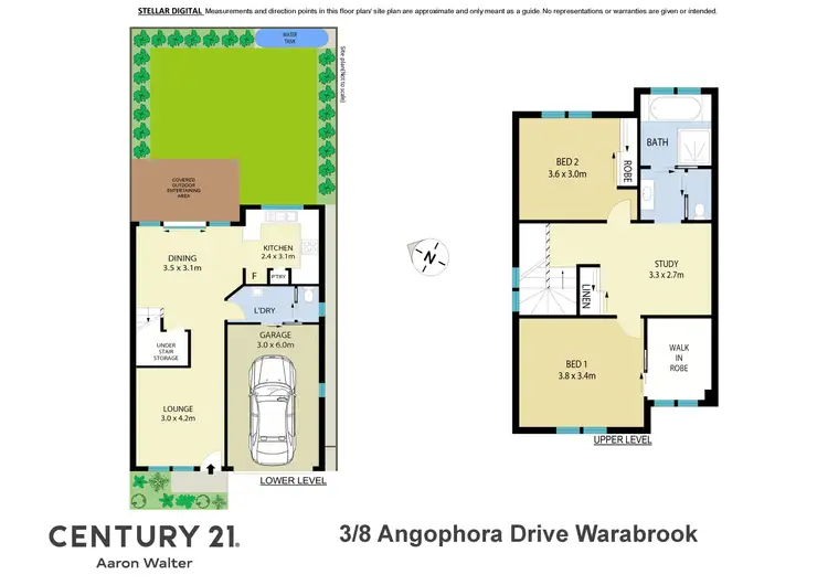 Floorplan of Homely townhouse listing, 3/8 Angophora Drive, Warabrook NSW 2304