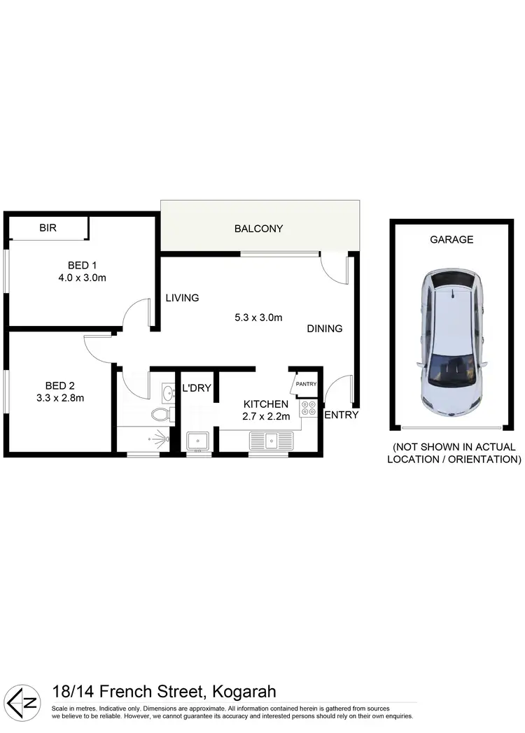 Floorplan of Homely apartment listing, 18/14 French Street, Kogarah NSW 2217