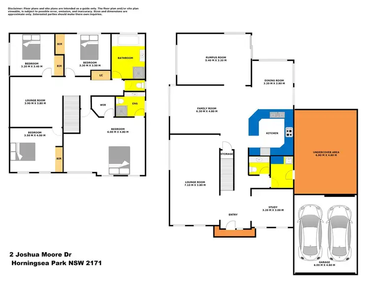 Floorplan of Homely house listing, 2 Joshua Moore Drive, Horningsea Park NSW 2171