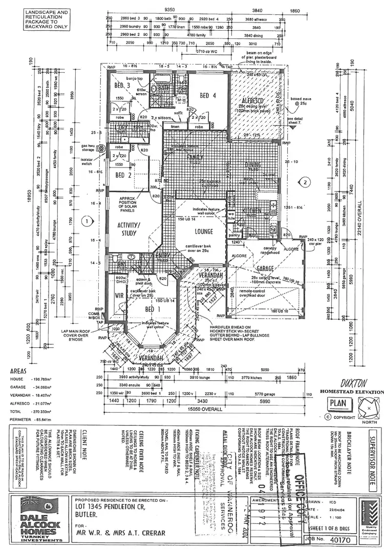 Floorplan of Homely house listing, 48 Pendleton Crescent, Butler WA 6036