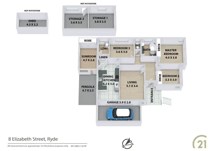 Floorplan of Homely house listing, 8 Elizabeth Street, Ryde NSW 2112