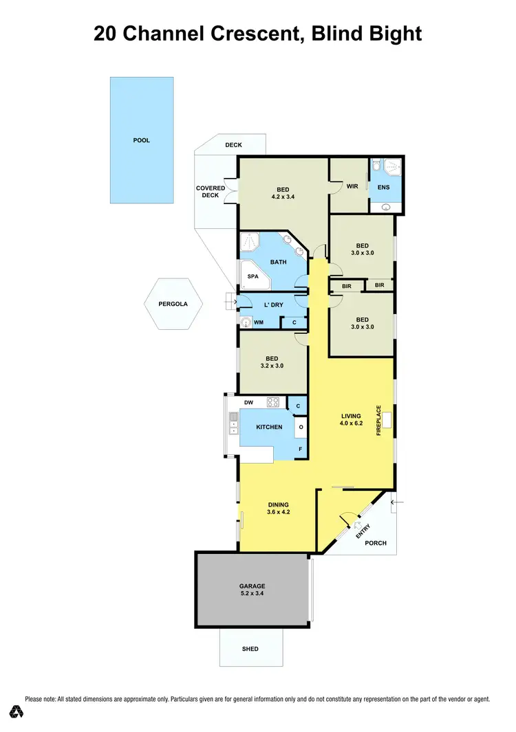 Floorplan of Homely house listing, 20 Channel Crescent, Blind Bight VIC 3980