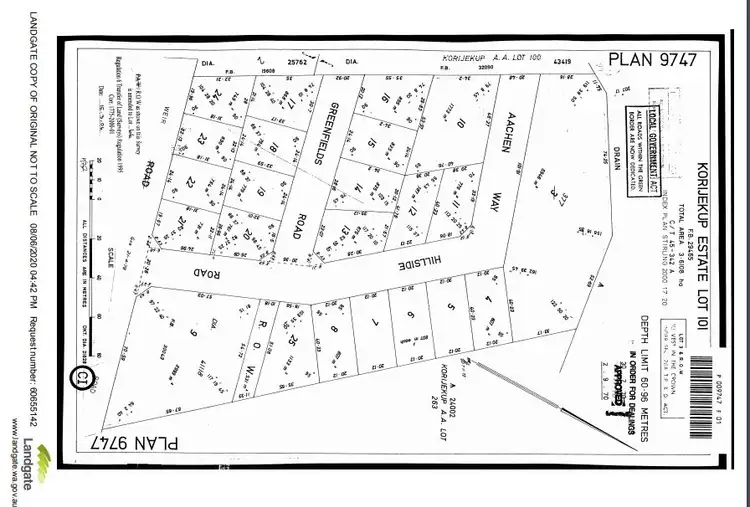 Floorplan of Homely land listing, 5 Greenfields Road, Harvey WA 6220