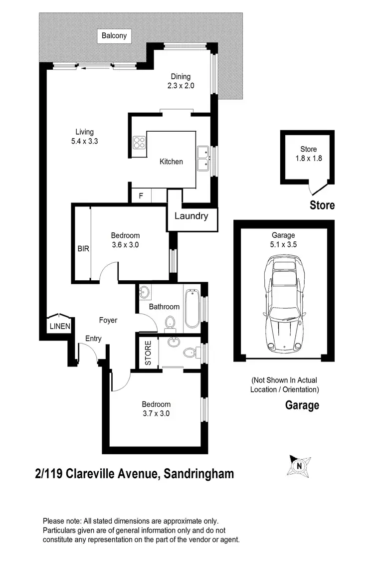 Floorplan of Homely apartment listing, 2/119 Clareville Avenue, Sandringham NSW 2219