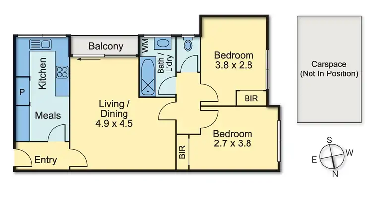 Floorplan of Homely unit listing, 4/68 Edgar Street North, Glen Iris VIC 3146
