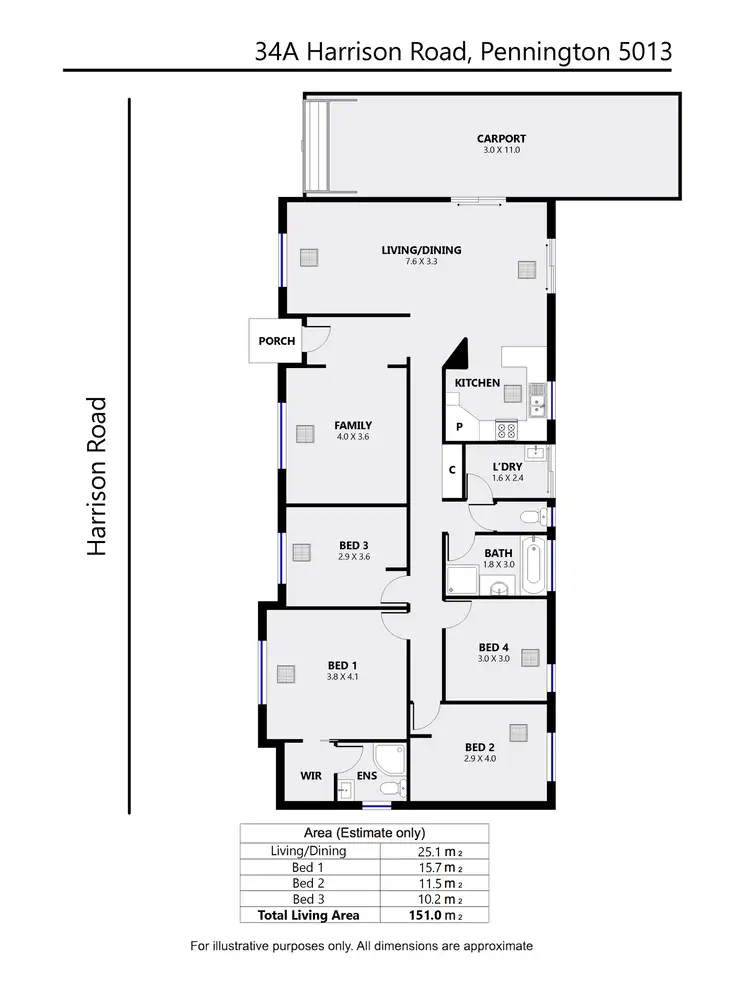 Floorplan of Homely house listing, 34a Harrison Rd, Pennington SA 5013