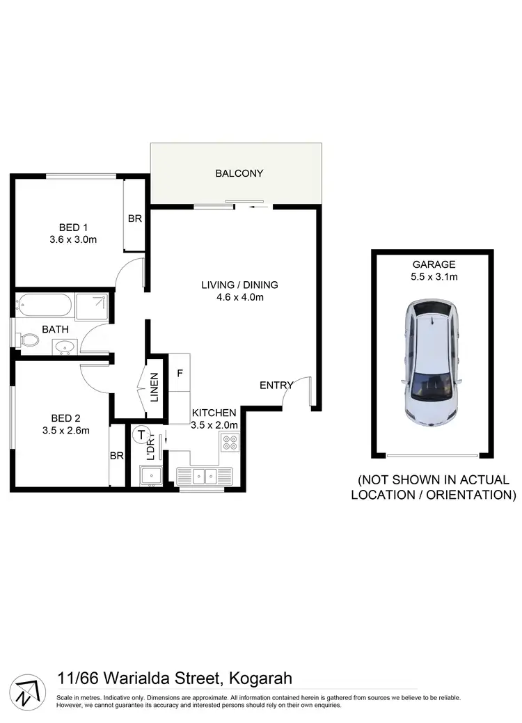 Floorplan of Homely apartment listing, 11/66 Warialda Street, Kogarah NSW 2217