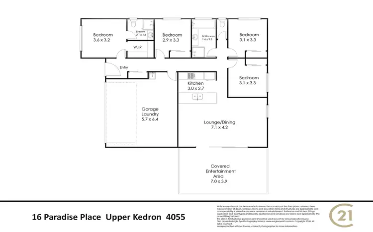 Floorplan of Homely house listing, 16 Paradise, Upper Kedron QLD 4055