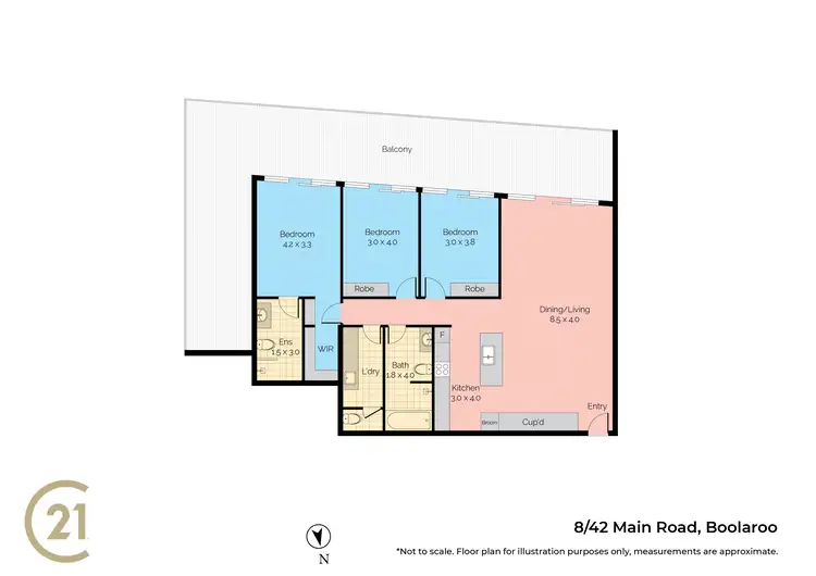 Floorplan of Homely apartment listing, 201/27 Fifth Street, Boolaroo NSW 2284