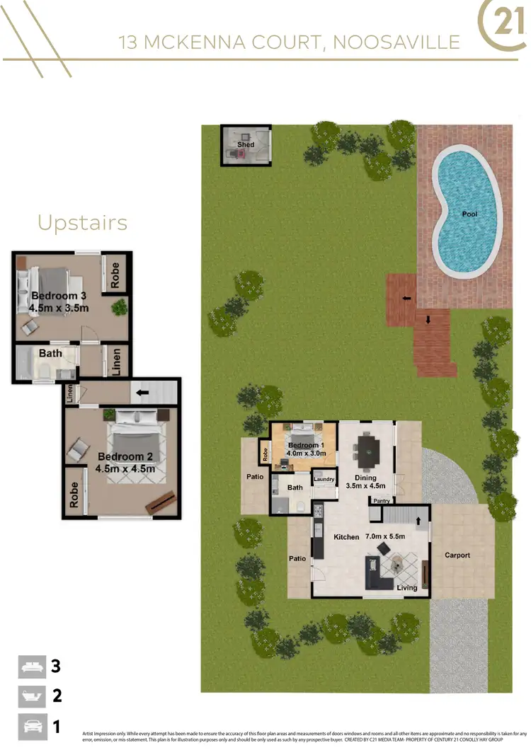 Floorplan of Homely house listing, 13 McKenna Court, Noosaville QLD 4566
