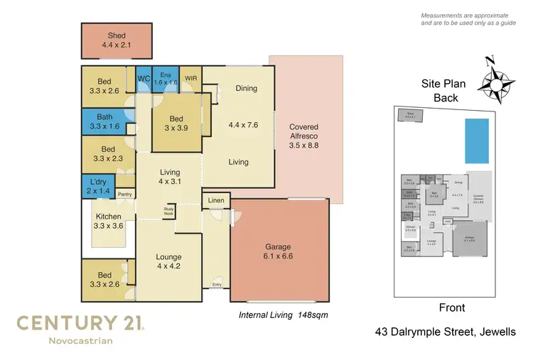 Floorplan of Homely house listing, 43 Dalrymple Street, Jewells NSW 2280