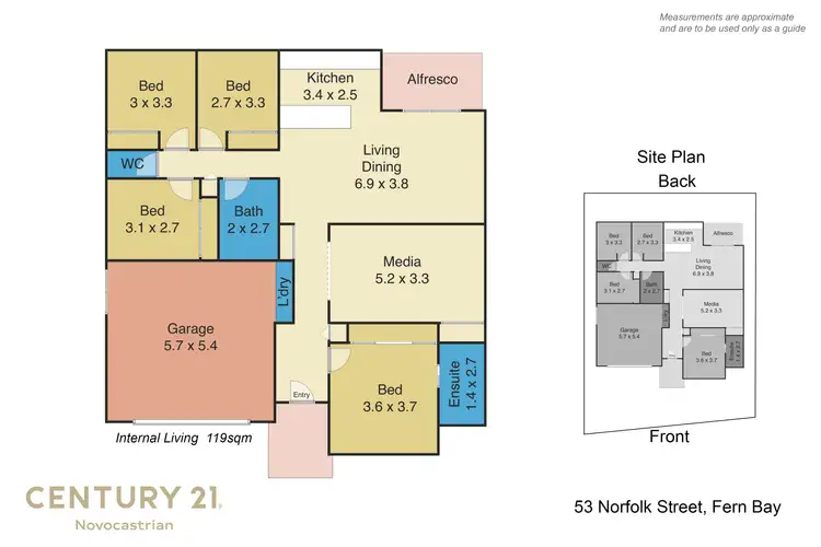 Floorplan of Homely house listing, 53 Norfolk Street, Fern Bay NSW 2295