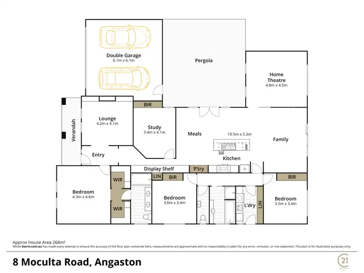Floorplan of Homely house listing, 8 Moculta Road, Angaston SA 5353