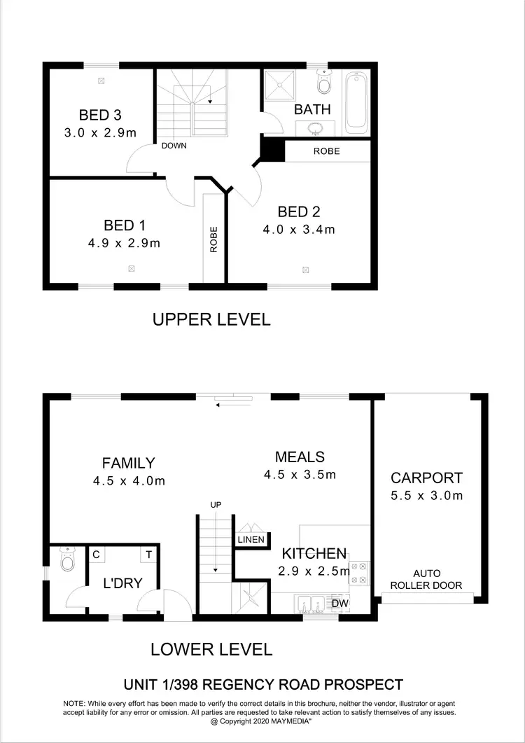 Floorplan of Homely house listing, 1/398 Regency Road, Prospect SA 5082