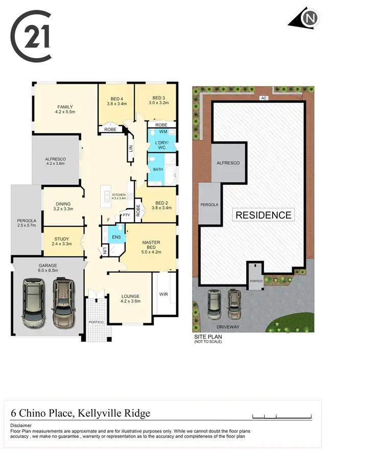 Floorplan of Homely house listing, 6 Chino Place, Kellyville Ridge NSW 2155