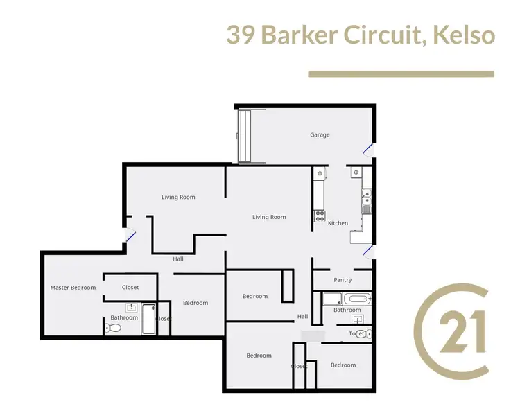 Floorplan of Homely house listing, 39 Barker Circuit, Kelso NSW 2795