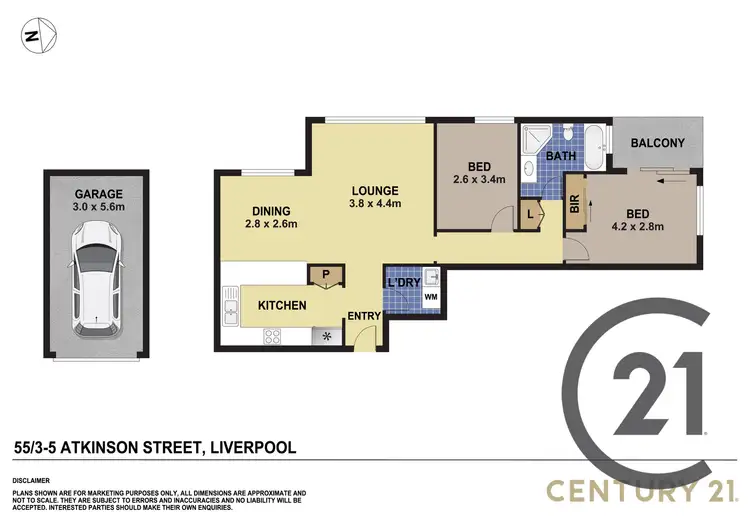 Floorplan of Homely apartment listing, 55/3 Atkinson Street, Liverpool NSW 2170