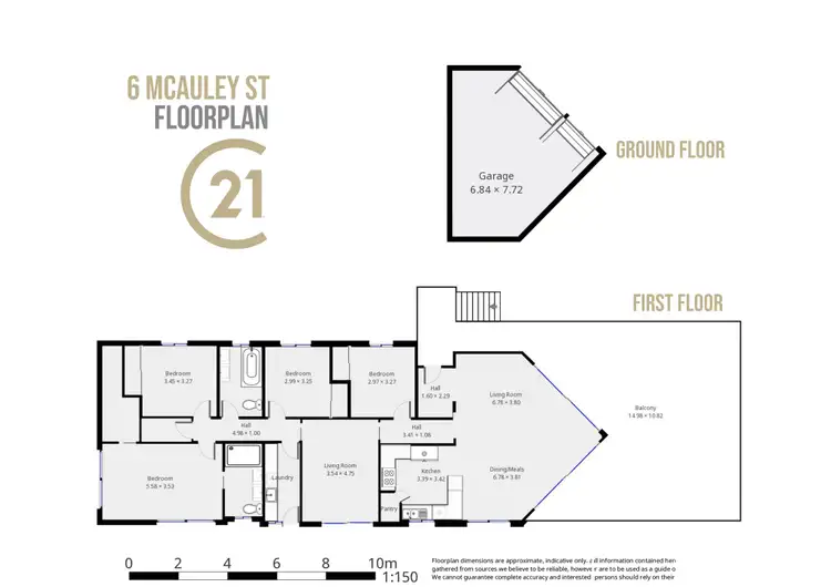 Floorplan of Homely house listing, 6 McAuley Place, Bathurst NSW 2795