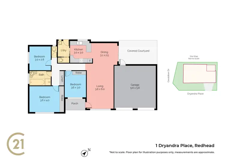 Floorplan of Homely house listing, 1 Dryandra Place, Redhead NSW 2290