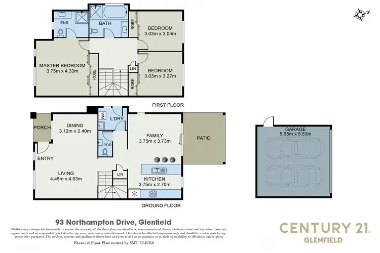 Floorplan of Homely house listing, 93 Northampton Drive, Glenfield NSW 2167
