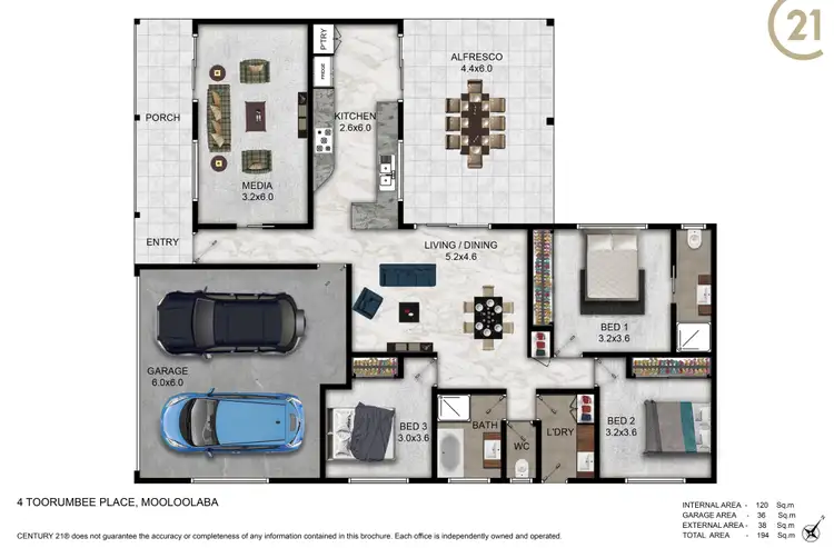 Floorplan of Homely house listing, 4 Toorumbee Drive, Mooloolaba QLD 4557
