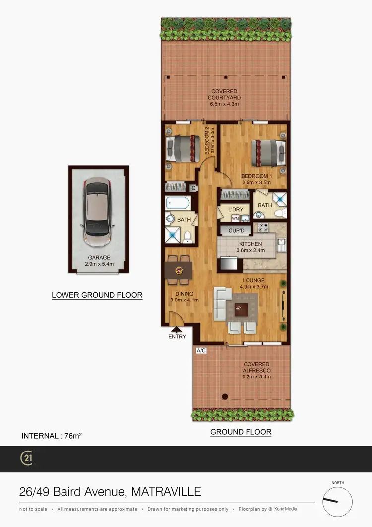 Floorplan of Homely unit listing, 26/49 Baird Avenue, Matraville NSW 2036