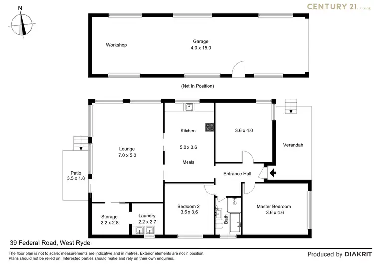Floorplan of Homely house listing, 39 Federal Road, West Ryde NSW 2114