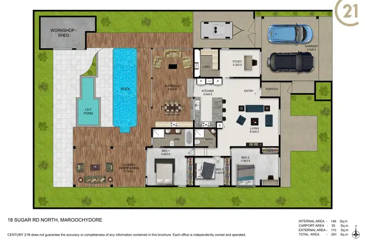 Floorplan of Homely house listing, 18 Sugar Road North, Maroochydore QLD 4558