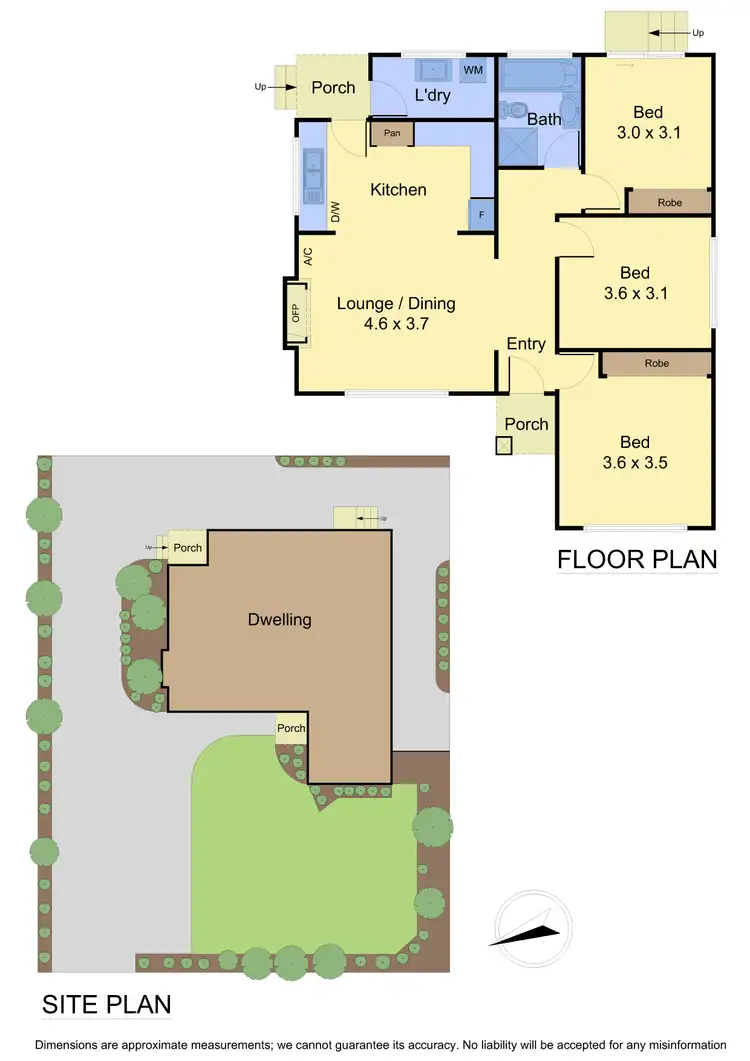 Floorplan of Homely unit listing, 1/47 Hobbs Crescent, Reservoir VIC 3073
