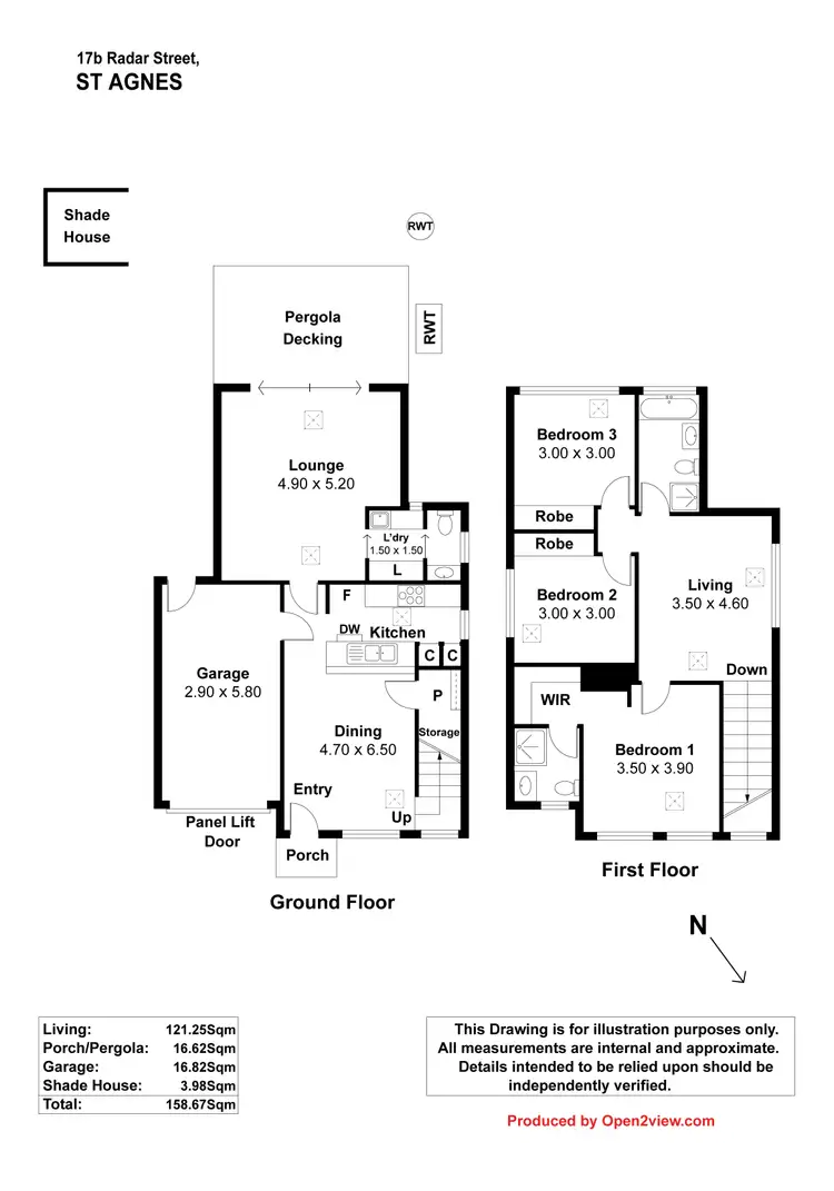 Floorplan of Homely house listing, 17b Radar Street, St Agnes SA 5097