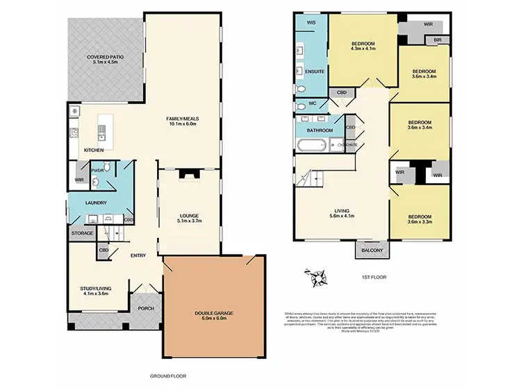 Floorplan of Homely house listing, 1 Golden Way, Skye VIC 3977